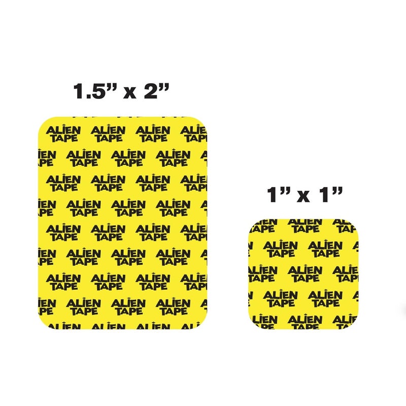 ALIEN TAPE Pre Cut 96 Piece Set Double Sided Tape Multipurpose Removable Adhesive Transparent Grip Mounting Strips Washable Strong Sticky Heavy Duty for Carpet and Crafts - Image 2